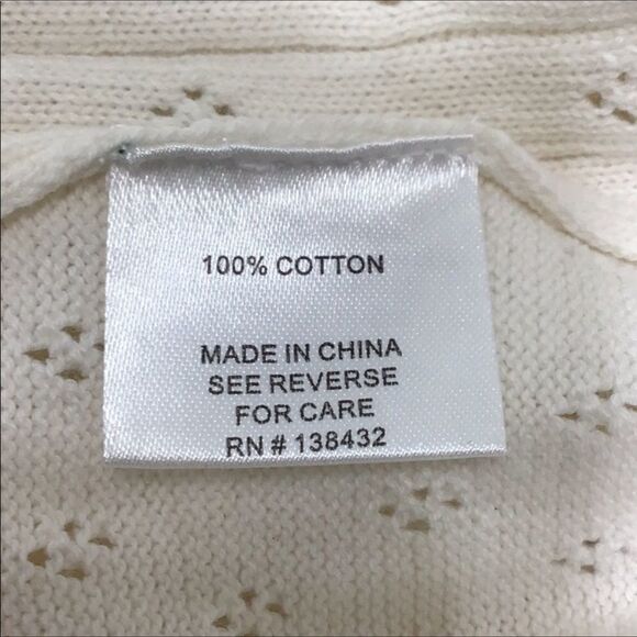 ModCloth White Cable Knit My Treat Neutral Pullover Sweater Sizes 1X New - Picture 5 of 6